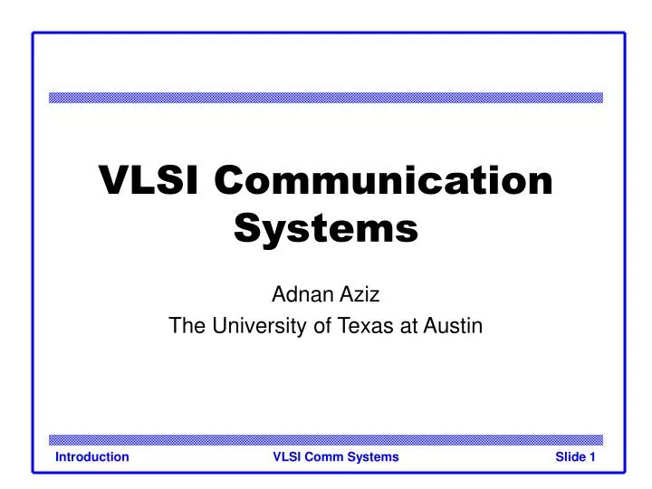 vlsi communication systems
