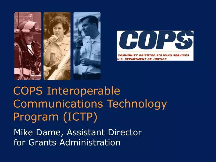 cops interoperable communications technology program ictp