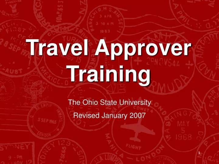 travel approver training