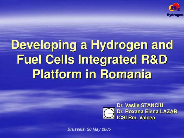 developing a hydrogen and fuel cells integrated r d platform in romania