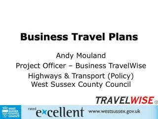Business Travel Plans