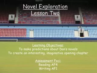 Novel Exploration Lesson Two