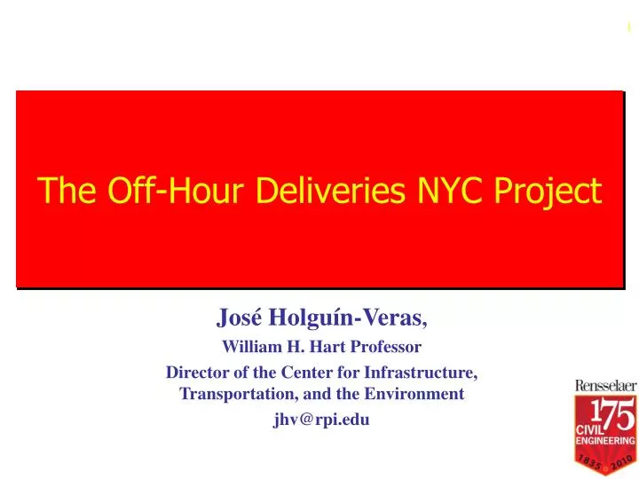 the off hour deliveries nyc project