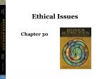 Ethical Issues - slide 1