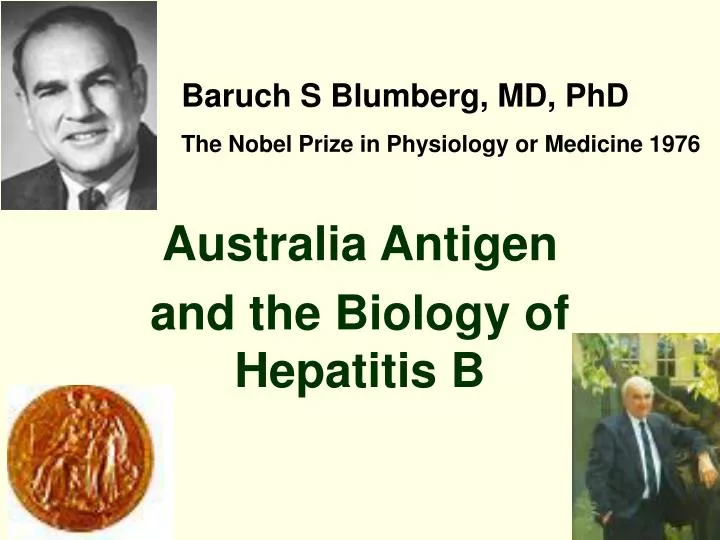 australia antigen and the biology of hepatitis b