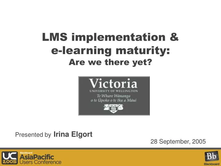 lms implementation e learning maturity are we there yet