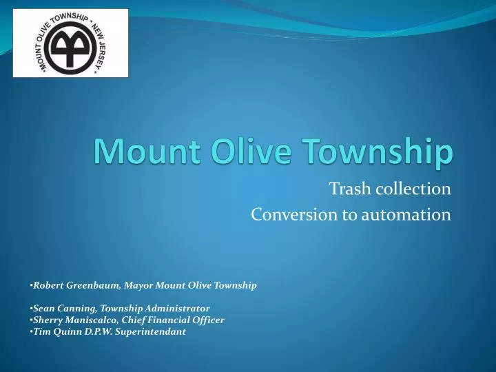 mount olive township