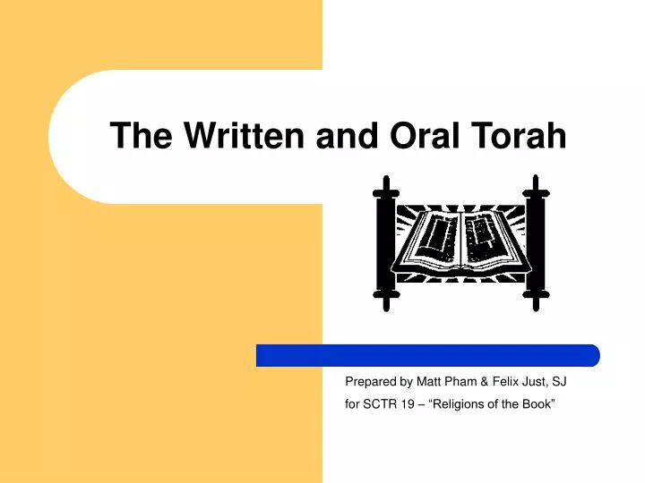 the written and oral torah