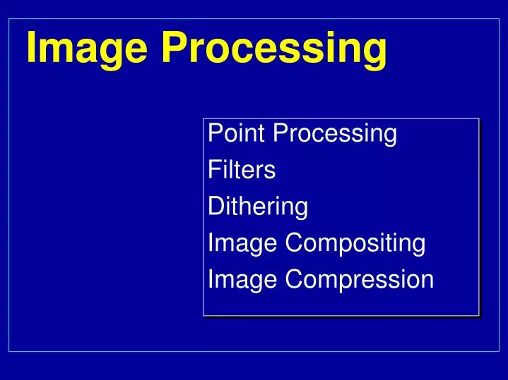 image processing