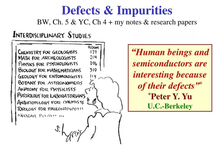 defects impurities bw ch 5 yc ch 4 my notes research papers