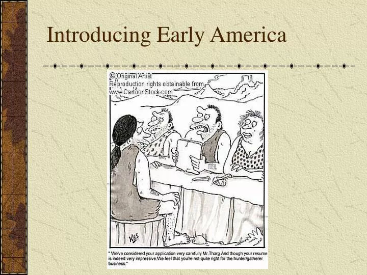 introducing early america