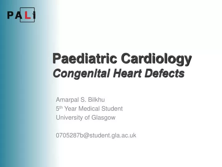 paediatric cardiology congenital heart defects