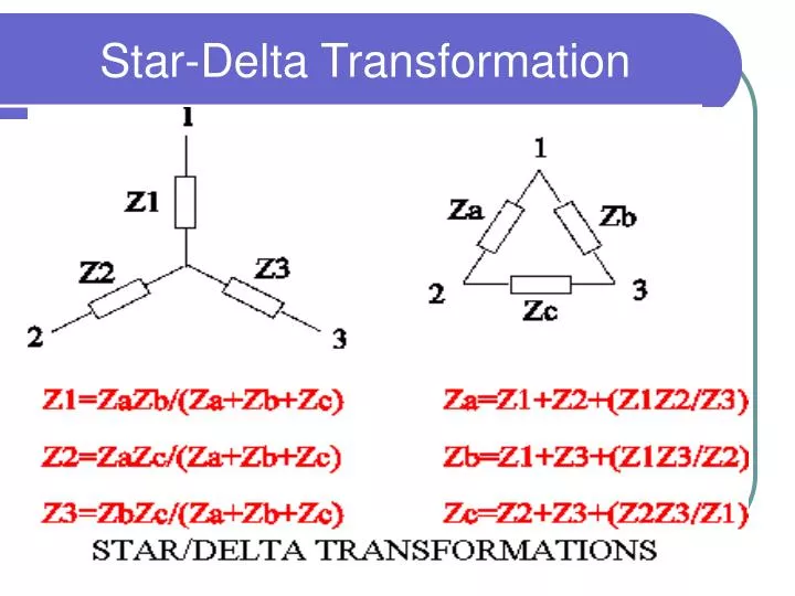 star delta transformation