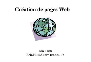 Création de pages Web