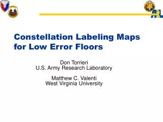 Constellation Labeling Maps for Low Error Floors