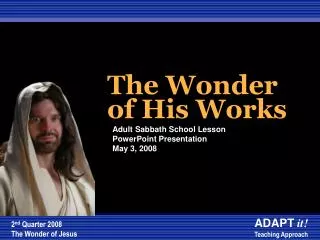 The Wonder of His Works