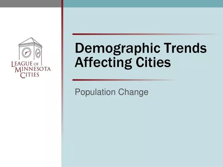 demographic trends affecting cities