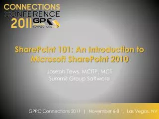 SharePoint 101: An Introduction to Microsoft SharePoint 2010