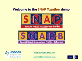 Welcome to the SNAP Together demo