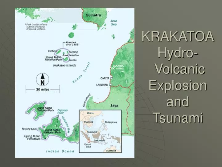 krakatoa hydro volcanic explosion and tsunami