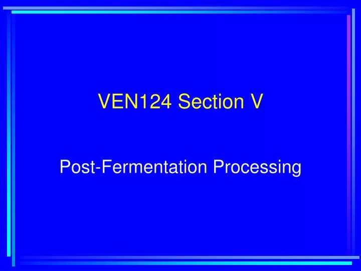 ven124 section v