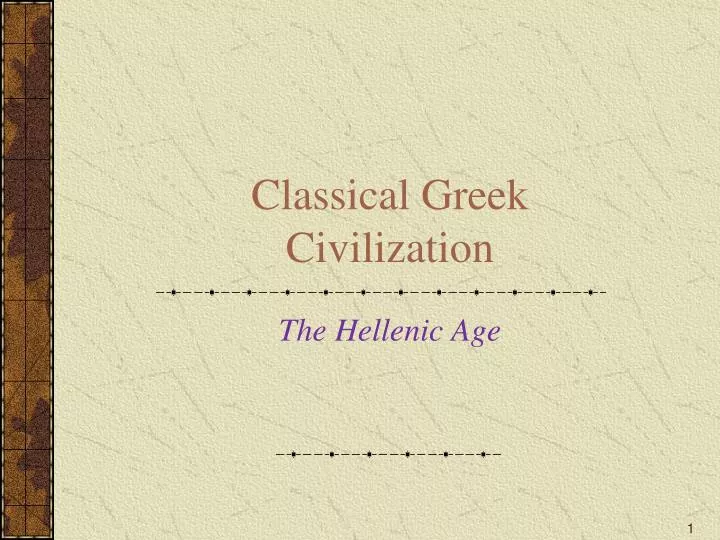 classical greek civilization