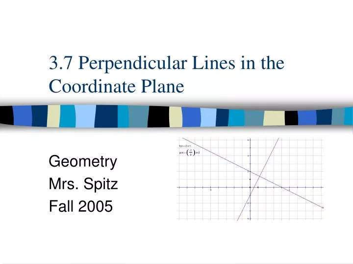 3 7 perpendicular lines in the coordinate plane