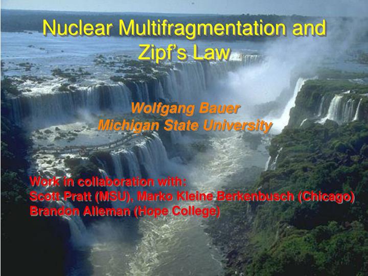 nuclear multifragmentation and zipf s law