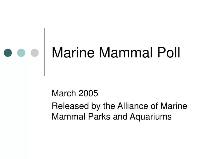 marine mammal poll