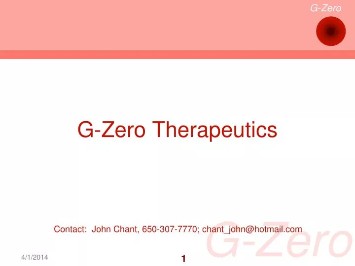 g zero therapeutics