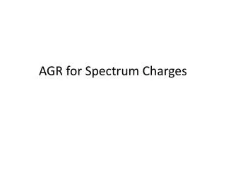 AGR for Spectrum Charges