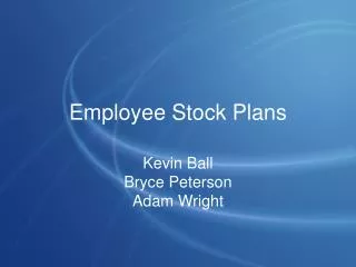 Employee Stock Plans