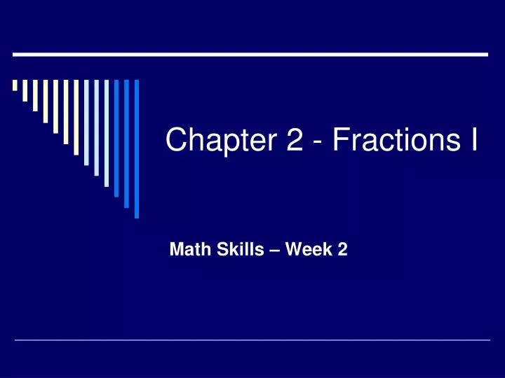 chapter 2 fractions i