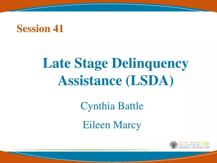 late stage delinquency assistance lsda