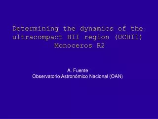 Determining the dynamics of the ultracompact HII region (UCHII) Monoceros R2