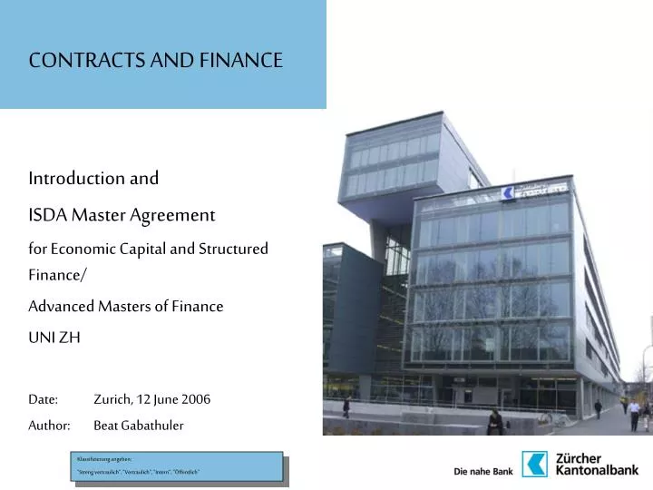 contracts and finance
