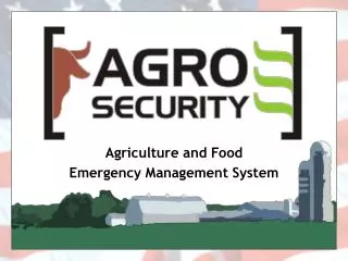 Agriculture and Food Emergency Management System