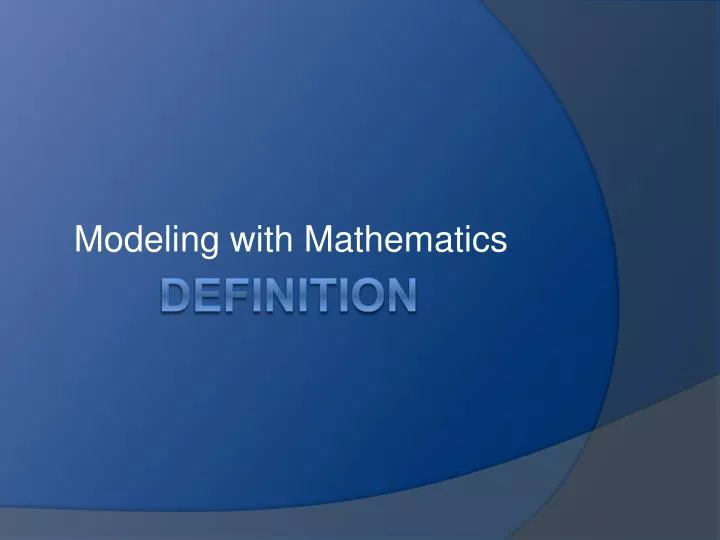 modeling with mathematics