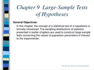 Chapter 9 Large-Sample Tests of Hypotheses
