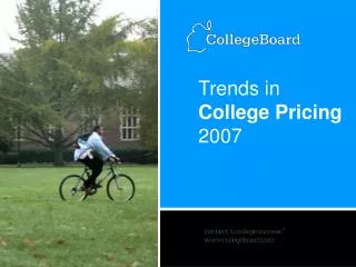 Trends in College Pricing 2007