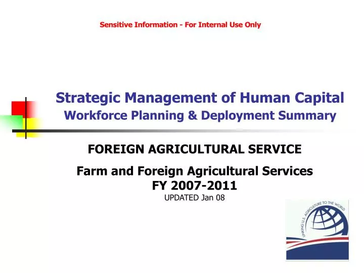 strategic management of human capital workforce planning deployment summary