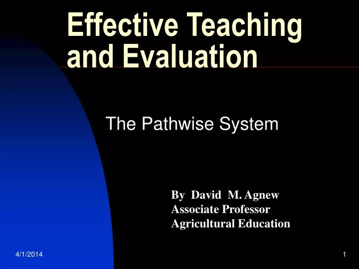 effective teaching and evaluation