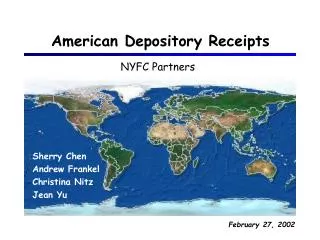American Depository Receipts