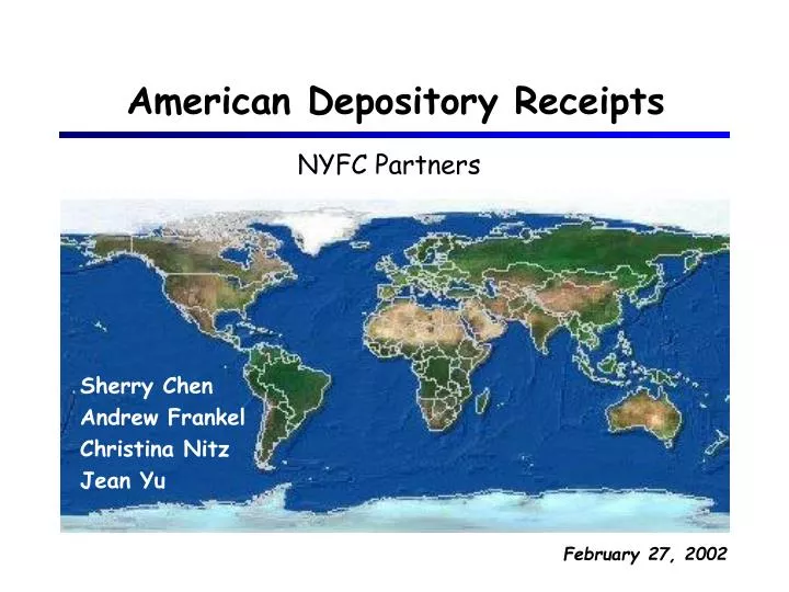 american depository receipts