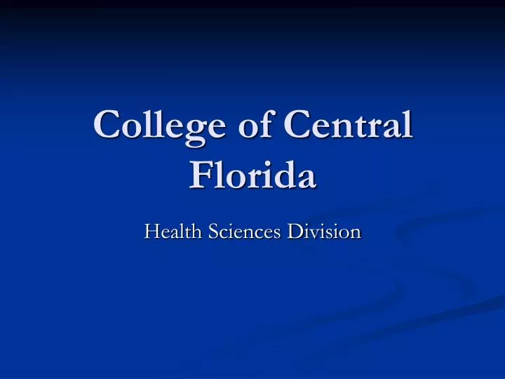 college of central florida