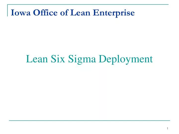 iowa office of lean enterprise