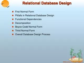 Relational Database Design