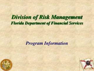 Division of Risk Management Florida Department of Financial Services