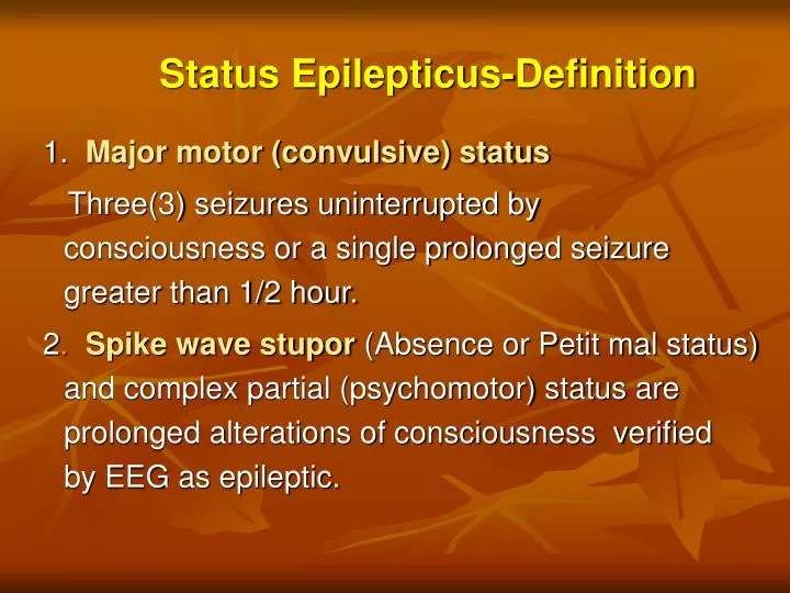 status epilepticus definition