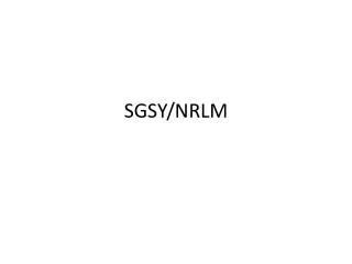 SGSY/NRLM